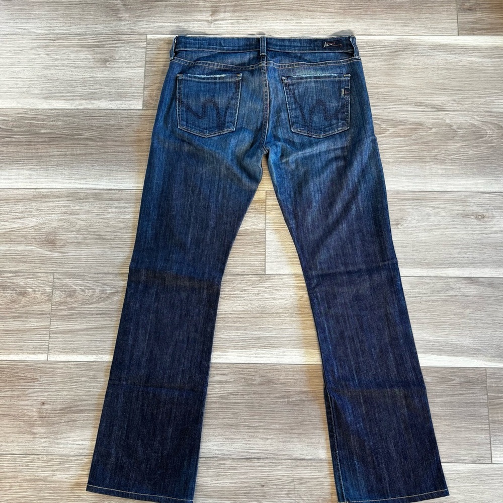CITIZENS OF HUMANITY Dita petite bootcut jeans, women’s 29x30, dark blue wash - Picture 2 of 11